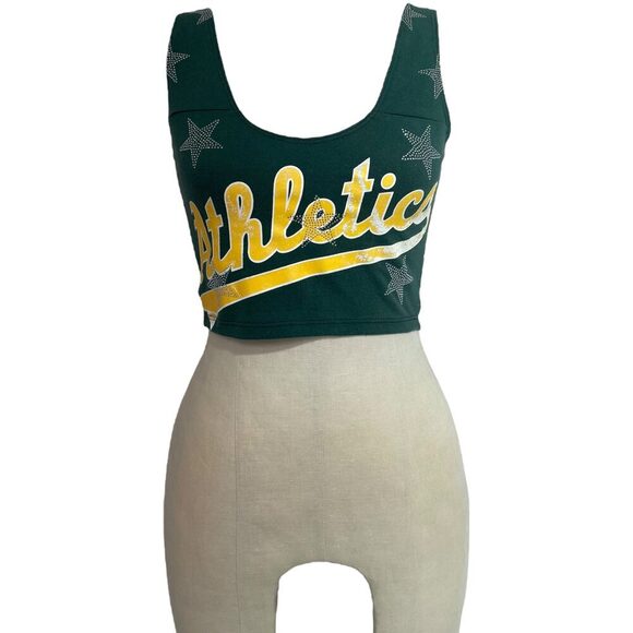 Oakland A’s Cropped T-Shirt Tank (XS/S) - Picture 3 of 3